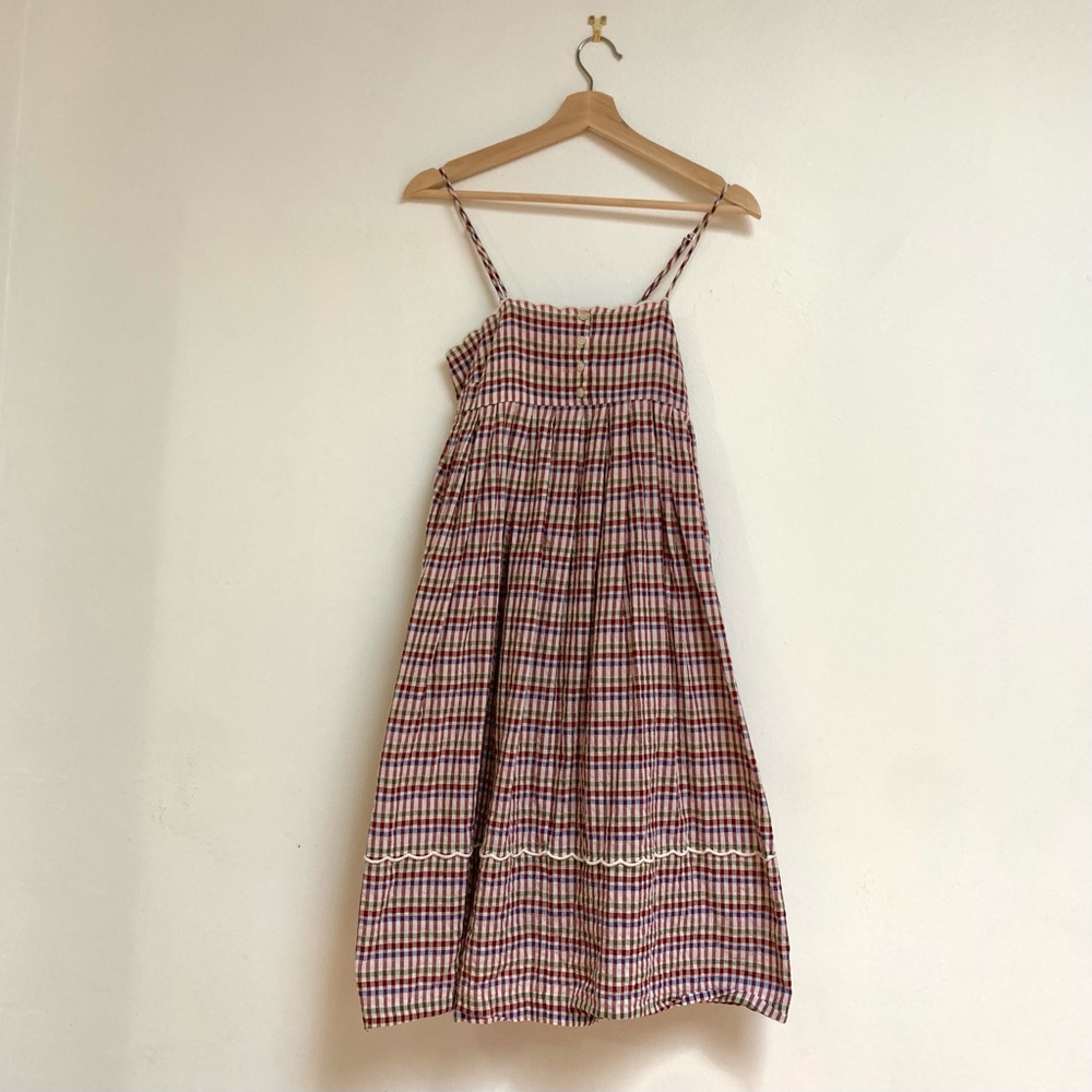 Madewell Petite Rainbow Scallop Dress